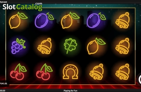 Οθόνη3. Neon Fruit Cityscape Κουλοχέρης