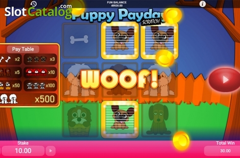 Οθόνη5. Puppy Payday Scratch Κουλοχέρης 