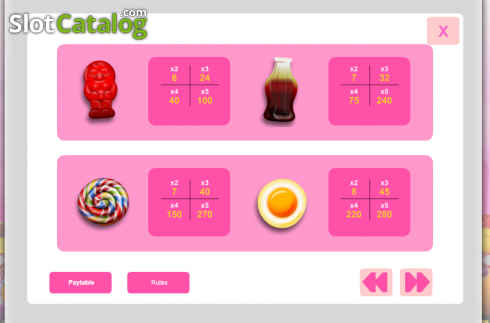 Οθόνη3. Candy Cash (1x2gaming) Κουλοχέρης