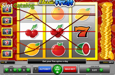 Οθόνη4. Classic Fruit (1X2gaming) Κουλοχέρης