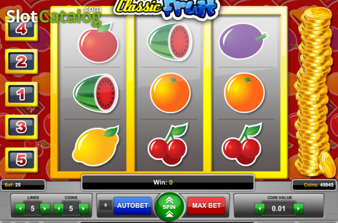 Οθόνη5. Classic Fruit (1X2gaming) Κουλοχέρης