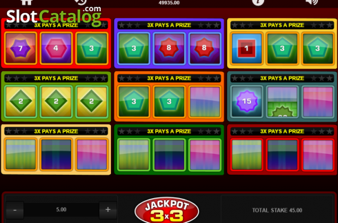 Οθόνη3. Jackpot 3x3 Κουλοχέρης