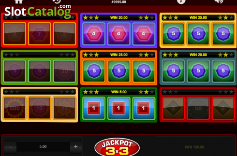 Οθόνη4. Jackpot 3x3 Κουλοχέρης