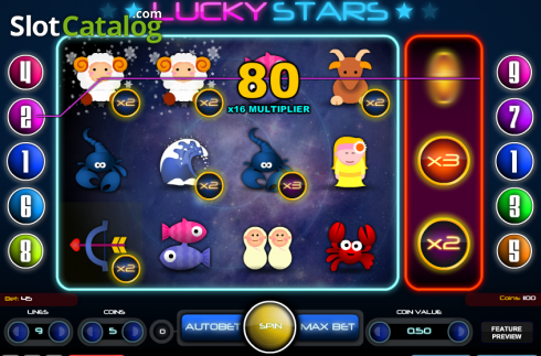 Οθόνη7. Lucky Stars (1X2gaming) Κουλοχέρης