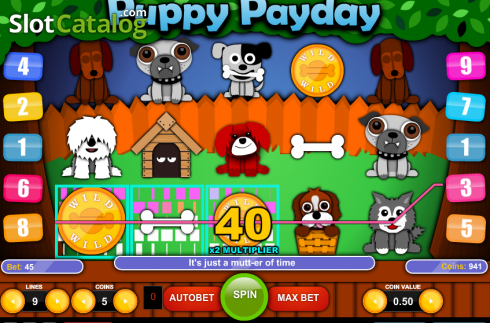 Οθόνη6. Puppy Payday Κουλοχέρης
