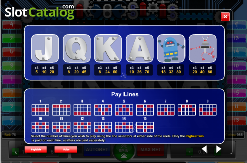 Οθόνη2. Roboslots Κουλοχέρης