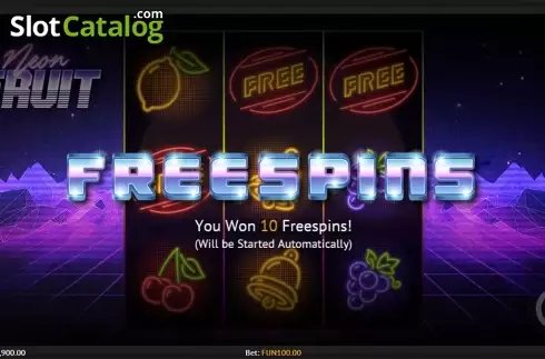 Οθόνη5. Neon Fruit Κουλοχέρης