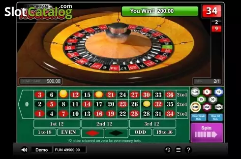 Οθόνη4. European Roulette (1x2 gaming) Κουλοχέρης