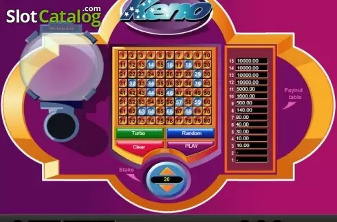 Οθόνη3. Keno (1x2gaming) Κουλοχέρης