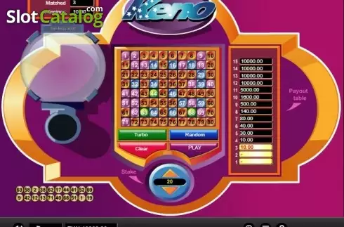 Οθόνη5. Keno (1x2gaming) Κουλοχέρης