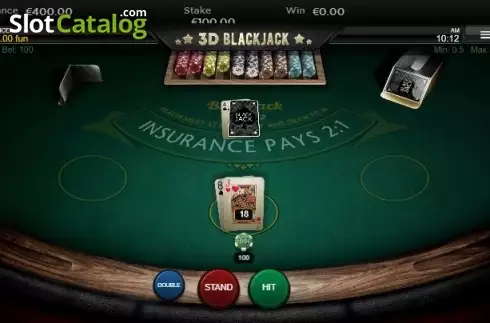 Οθόνη3. Blackjack 3D Κουλοχέρης