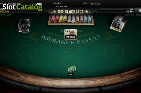 Οθόνη4. Blackjack 3D Κουλοχέρης