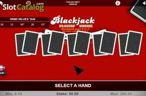 Οθόνη3. Blackjack Players Choise (1X2gaming) Κουλοχέρης 