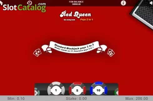 Οθόνη2. Red Queen Blackjack Κουλοχέρης