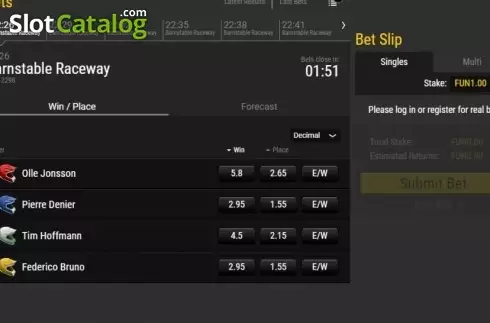 Οθόνη3. Virtual Speedway (1X2gaming) Κουλοχέρης