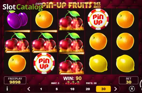 Οθόνη3. Pin-Up Fruits 243 Κουλοχέρης
