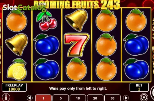 Οθόνη2. Booming Fruits 243 Κουλοχέρης