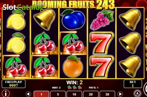 Οθόνη3. Booming Fruits 243 Κουλοχέρης