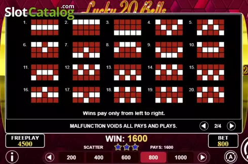 Οθόνη7. Lucky 20 Bells Κουλοχέρης