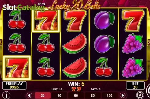 Οθόνη3. Lucky 20 Bells Κουλοχέρης