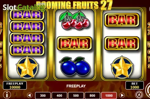 Οθόνη2. Booming Fruits 27 Κουλοχέρης
