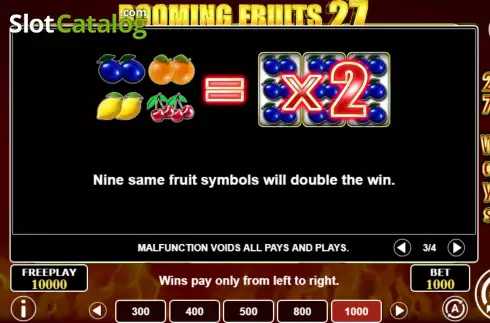 Οθόνη8. Booming Fruits 27 Κουλοχέρης