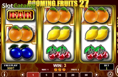 Οθόνη4. Booming Fruits 27 Κουλοχέρης