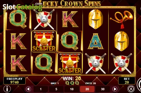 Οθόνη3. Lucky Crown Spins Κουλοχέρης 