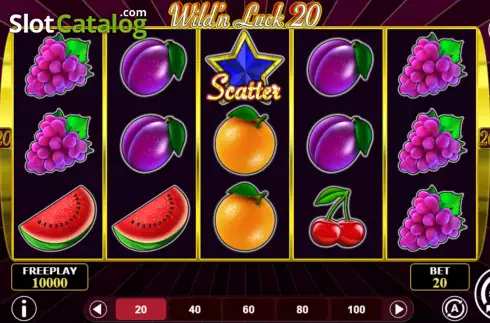 Οθόνη2. Wild'n Luck 20 Κουλοχέρης