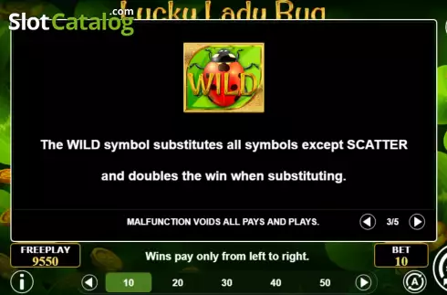 Οθόνη7. Lucky Lady Bug Κουλοχέρης