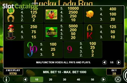 Οθόνη5. Lucky Lady Bug Κουλοχέρης