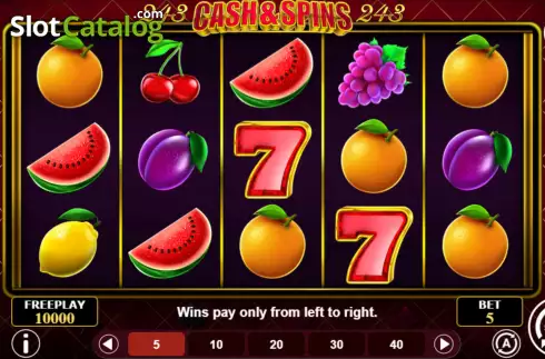 Οθόνη3. Cash & Fruits 243 Κουλοχέρης 