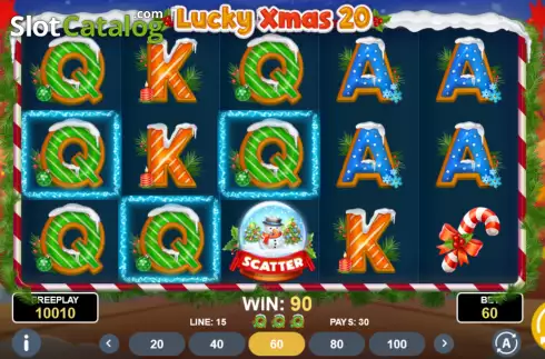 Οθόνη3. Lucky Xmas 20 Κουλοχέρης 