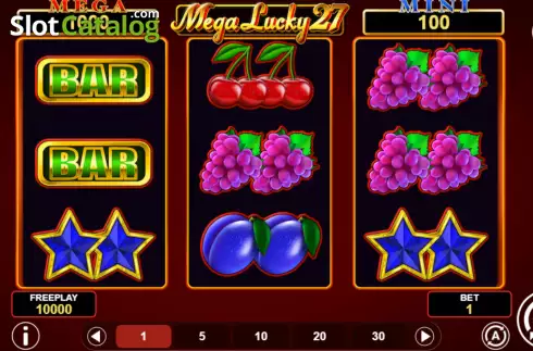 Οθόνη2. Mega Lucky 27 Κουλοχέρης