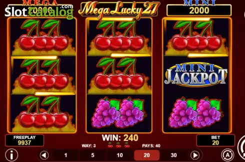 Οθόνη4. Mega Lucky 27 Κουλοχέρης