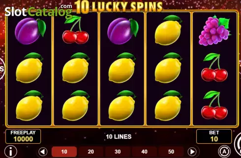 Οθόνη2. 10 Lucky Spins Κουλοχέρης