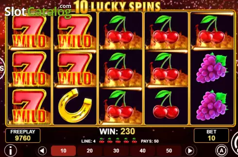 Οθόνη4. 10 Lucky Spins Κουλοχέρης
