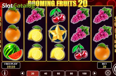 Οθόνη2. Booming Fruits 20 Κουλοχέρης