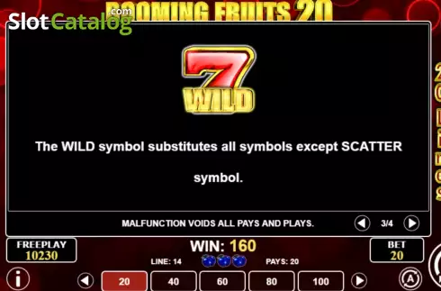 Οθόνη8. Booming Fruits 20 Κουλοχέρης