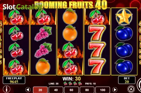 Οθόνη3. Booming Fruits 40 Κουλοχέρης