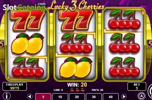 Οθόνη3. Lucky 3 Cherries Κουλοχέρης
