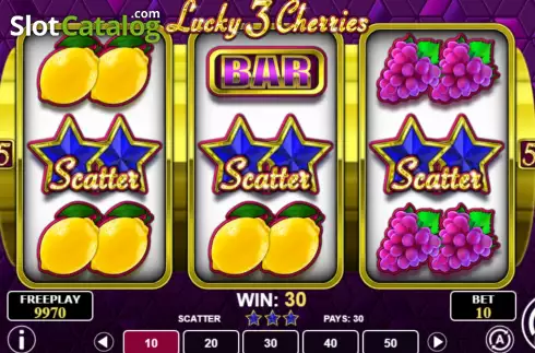 Οθόνη4. Lucky 3 Cherries Κουλοχέρης