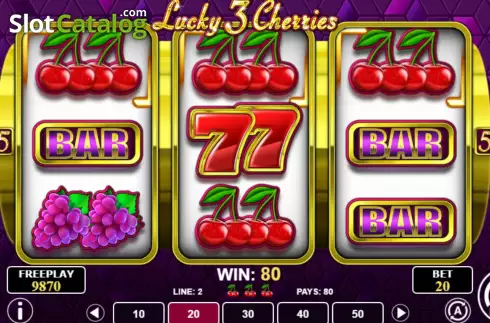 Οθόνη5. Lucky 3 Cherries Κουλοχέρης