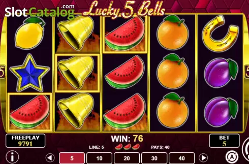 Οθόνη5. Lucky 5 Bells Κουλοχέρης