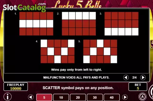Οθόνη7. Lucky 5 Bells Κουλοχέρης