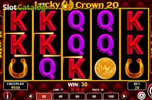 Οθόνη4. Lucky Crown 20 Κουλοχέρης