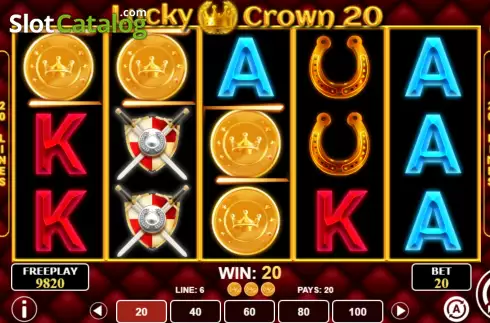 Οθόνη3. Lucky Crown 20 Κουλοχέρης