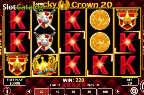 Οθόνη5. Lucky Crown 20 Κουλοχέρης
