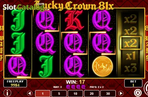 Οθόνη5. Lucky Crown 81x Κουλοχέρης