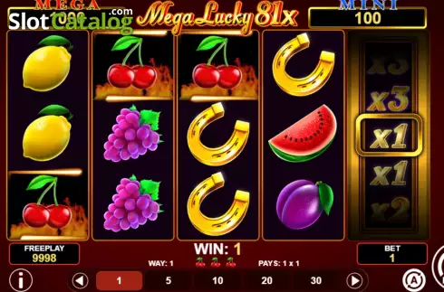 Οθόνη3. Mega Lucky 81x Κουλοχέρης